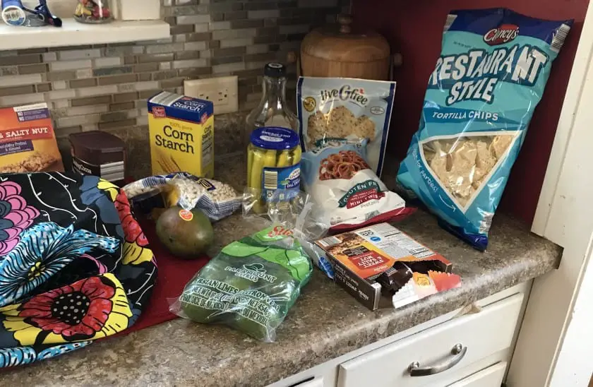picture of grocery haul