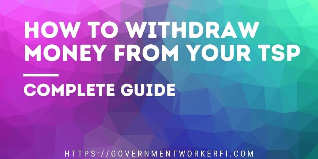 Banner image with text how to withdraw money from your tsp