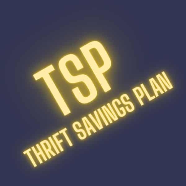 TSP thrift savings plan word art