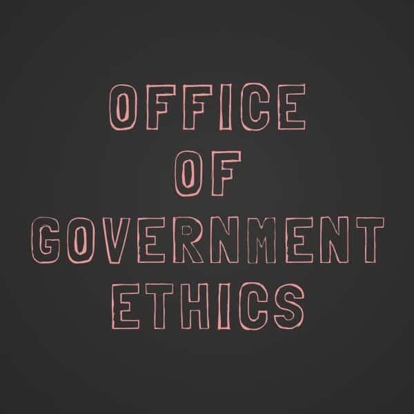 Office of government ethics OGE word art