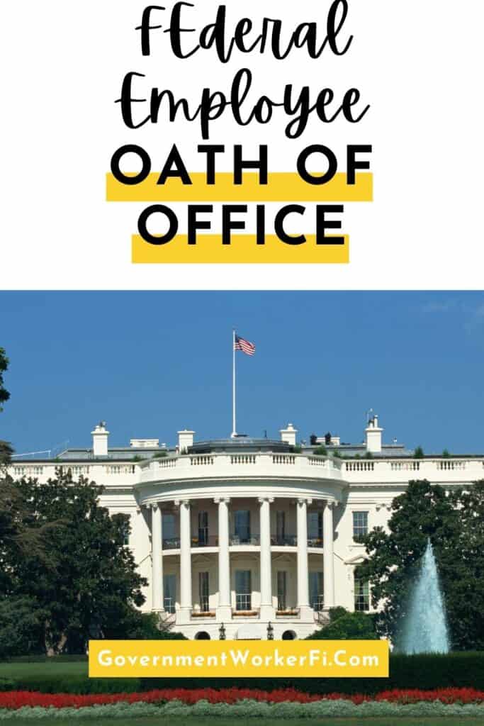 Federal employees oath of office pinterest pin