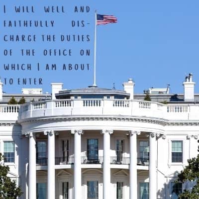 oath of office text "i will I will well and faithfully discharge the duties of the office on which I am about to enter