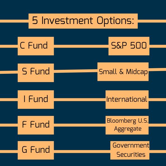 Summary of the 5 core TSP funds